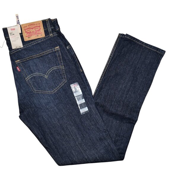 Levi's 511 Slim Fit Jeans Men's Size 32x36 Stretch Denim Dark Wash NWT - Picture 10 of 10